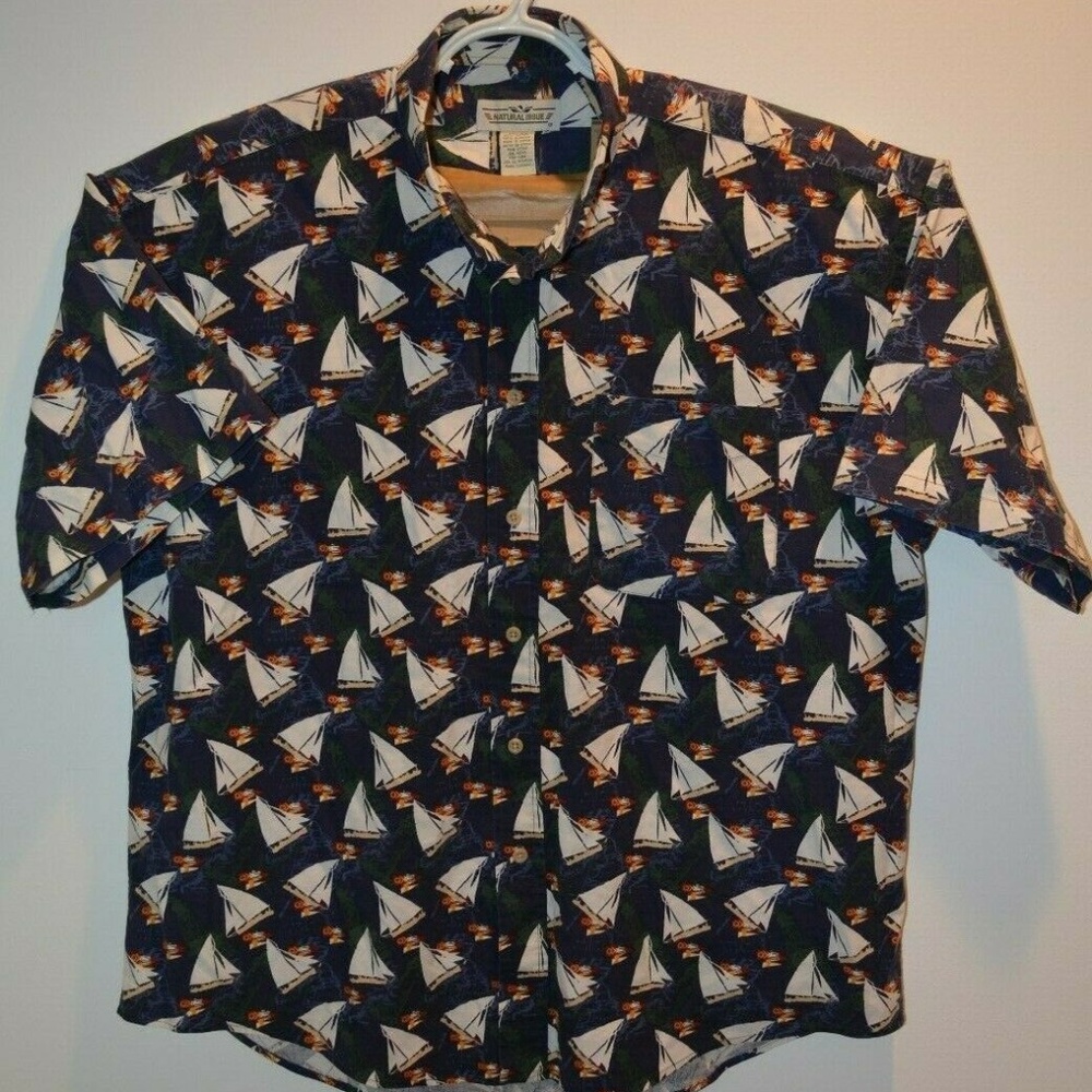Natural Issue Men's Hawaiian-Style Shirt Size XL